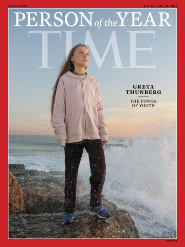 Time Magazine (December 23, 2019/December 30, 2019) Person of the Year Greta Thunberg Cover