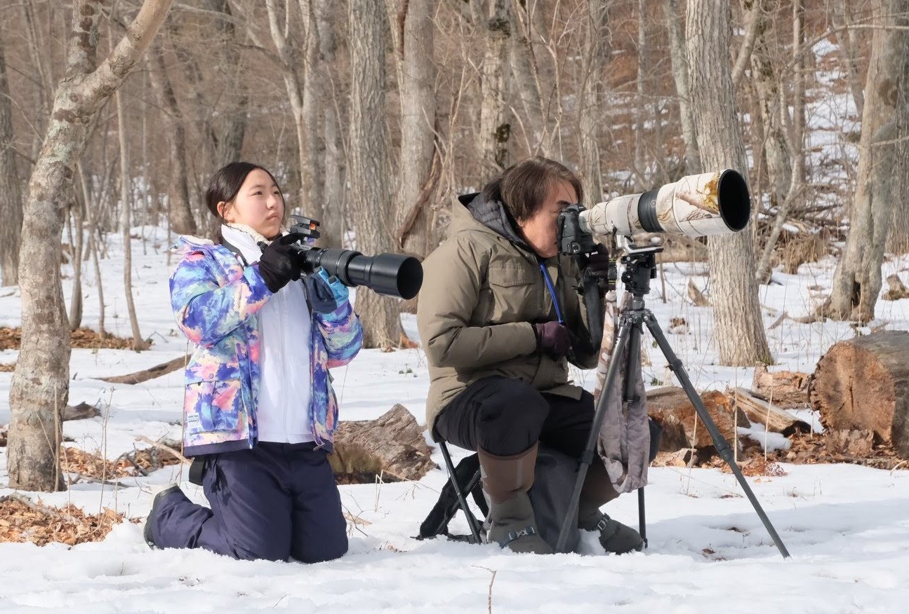 藍沙さんが撮った「雪の妖精」ことシマエナガちゃん