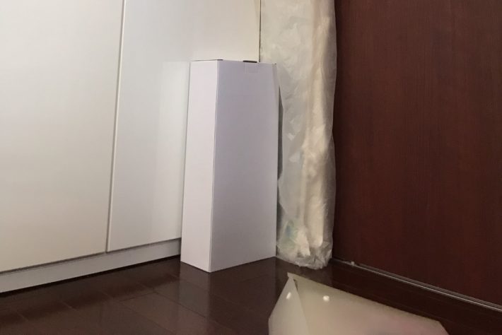 ダンボールに入れたまま玄関に放置中