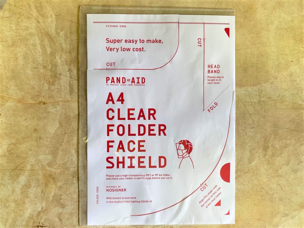 作り方は簡単！ クリアファイルの向きにご注意をその2