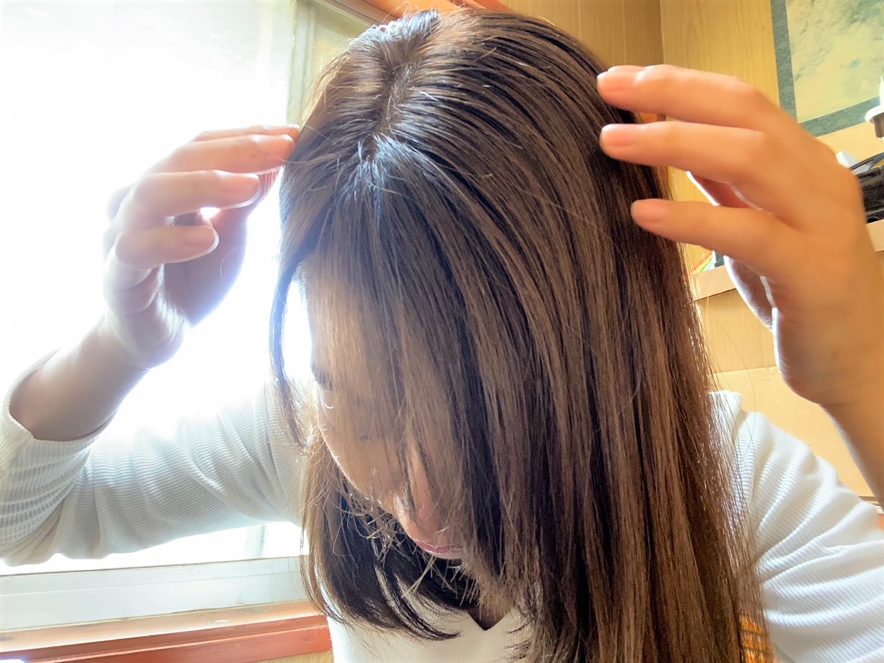 Liese 泡カラーの仕上がり