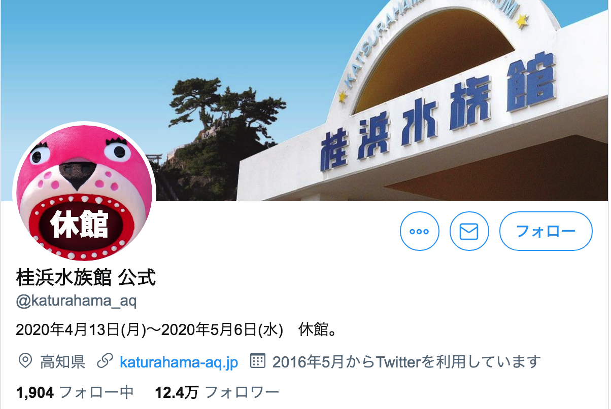 桂浜水族館Twitter