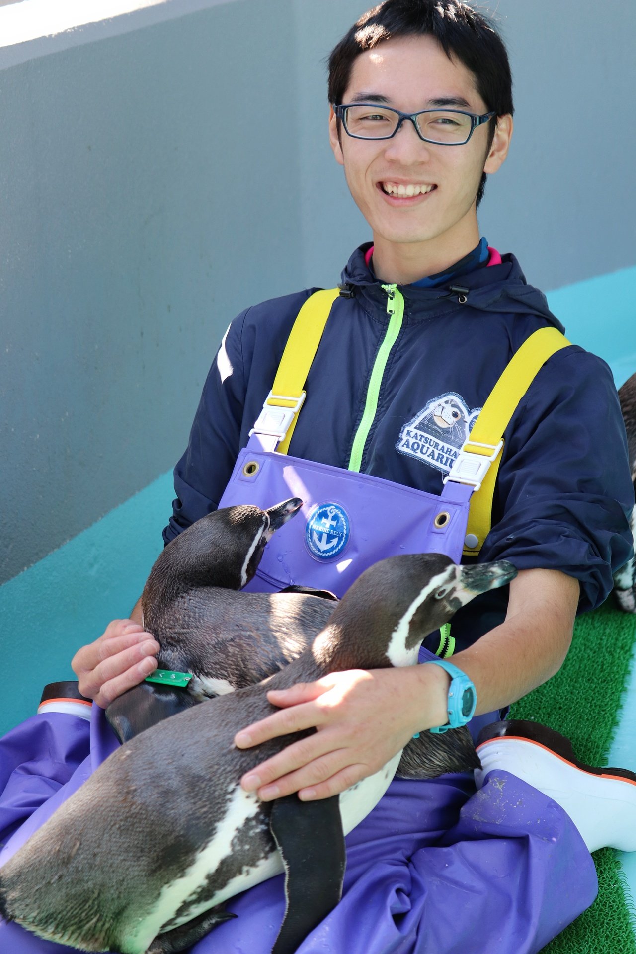 勉強家で実は女子力が高い「ミヤ」さん。リクガメ・カピバラ・ペンギン・魚と教育活動を担当