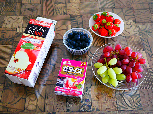 懐かしの果物ゼリー