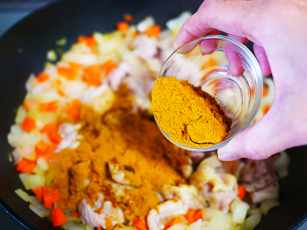 ピエトロドレッシングで作るカレー