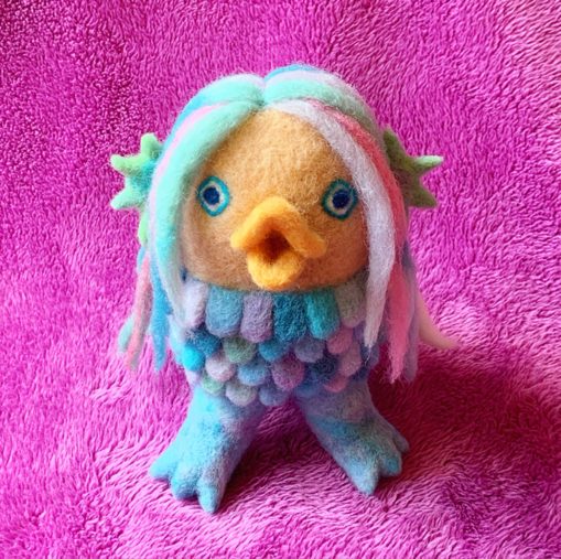 羊毛フェルトのアマビエ