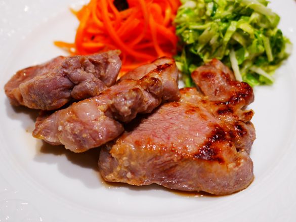 ⑥豚肩ロースの濃厚グリル（調理時間：10分※漬け込み時間は除く）