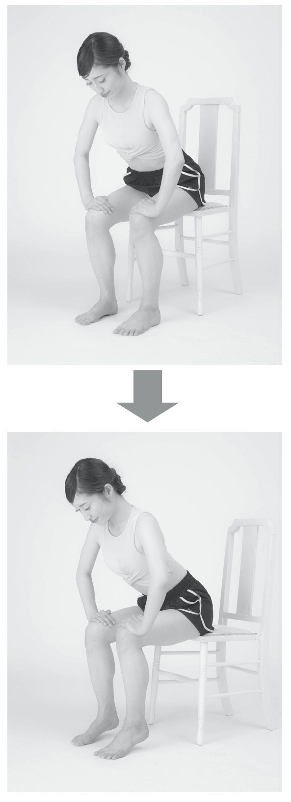 2　かかとの上げ下げを繰り返し、さらに足の裏を鍛える