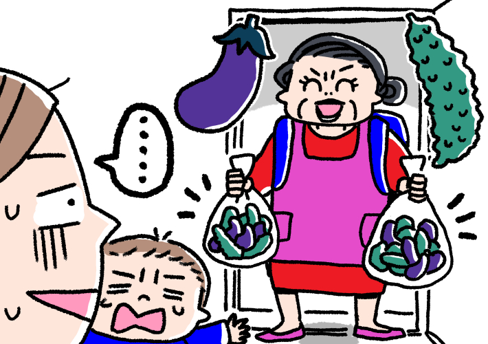 ナスとゴーヤ