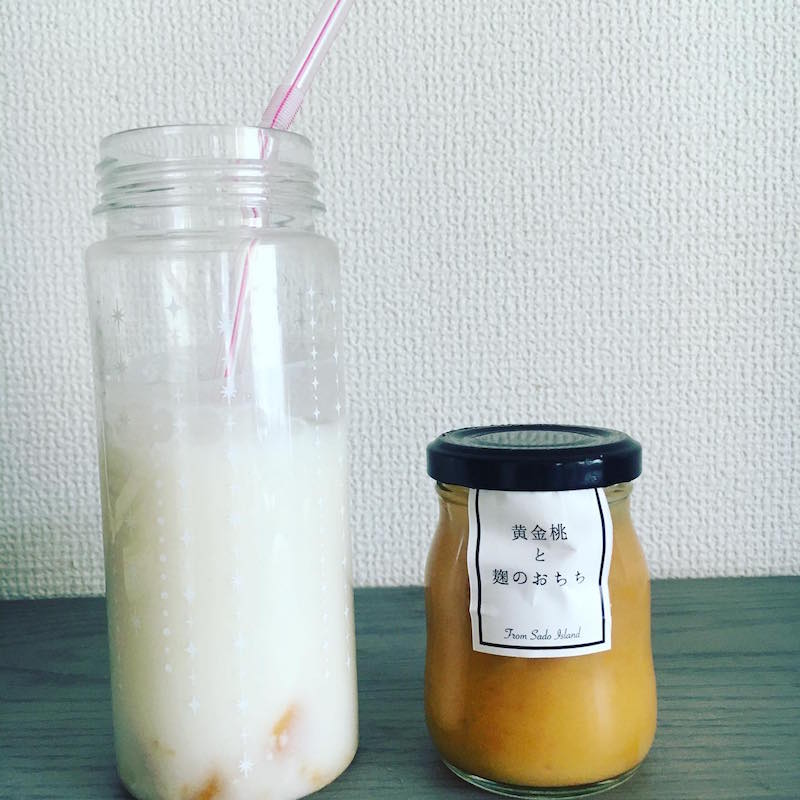 「黄金桃」をヨーグルトドリンクにしてみた