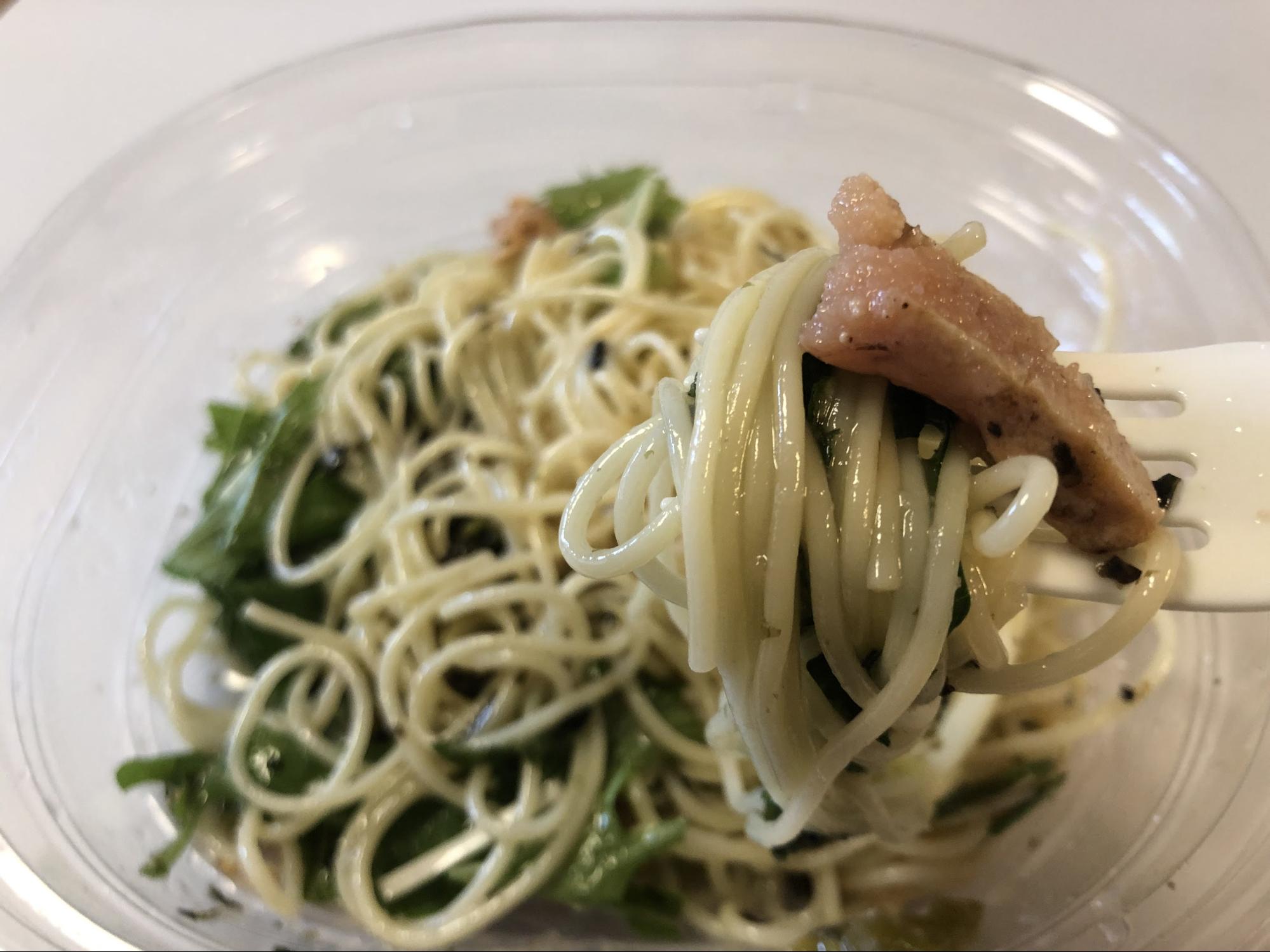 高菜のシャキシャキが美味しい