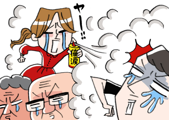 急に目が痛くなってクシャミ連発、店内で一体何が?!