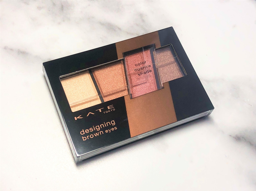 KATEの新作アイシャドウ「デザイニングブラウンアイズ」