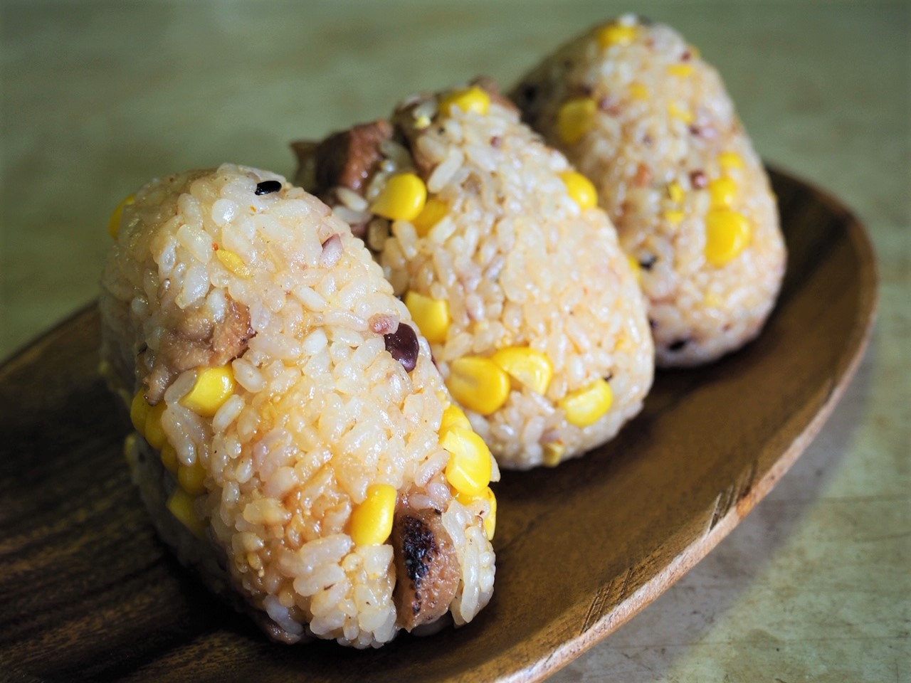 アレンジ2：照り焼きチキン風とうもろこしご飯
