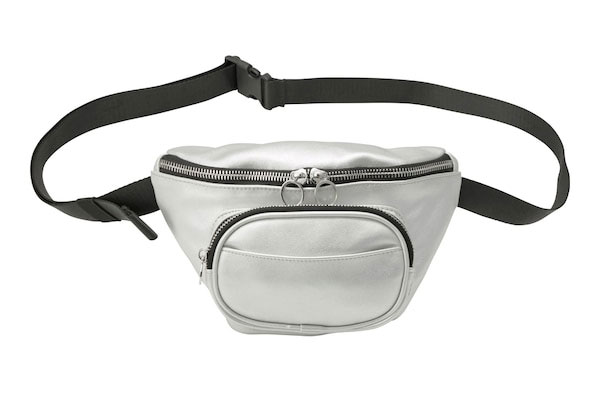 【GU】レザータッチウエストポーチ＋X