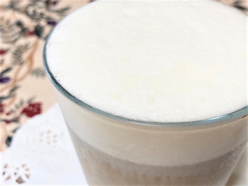 きめ細やかなミルクフォームはクリーミーな味わい