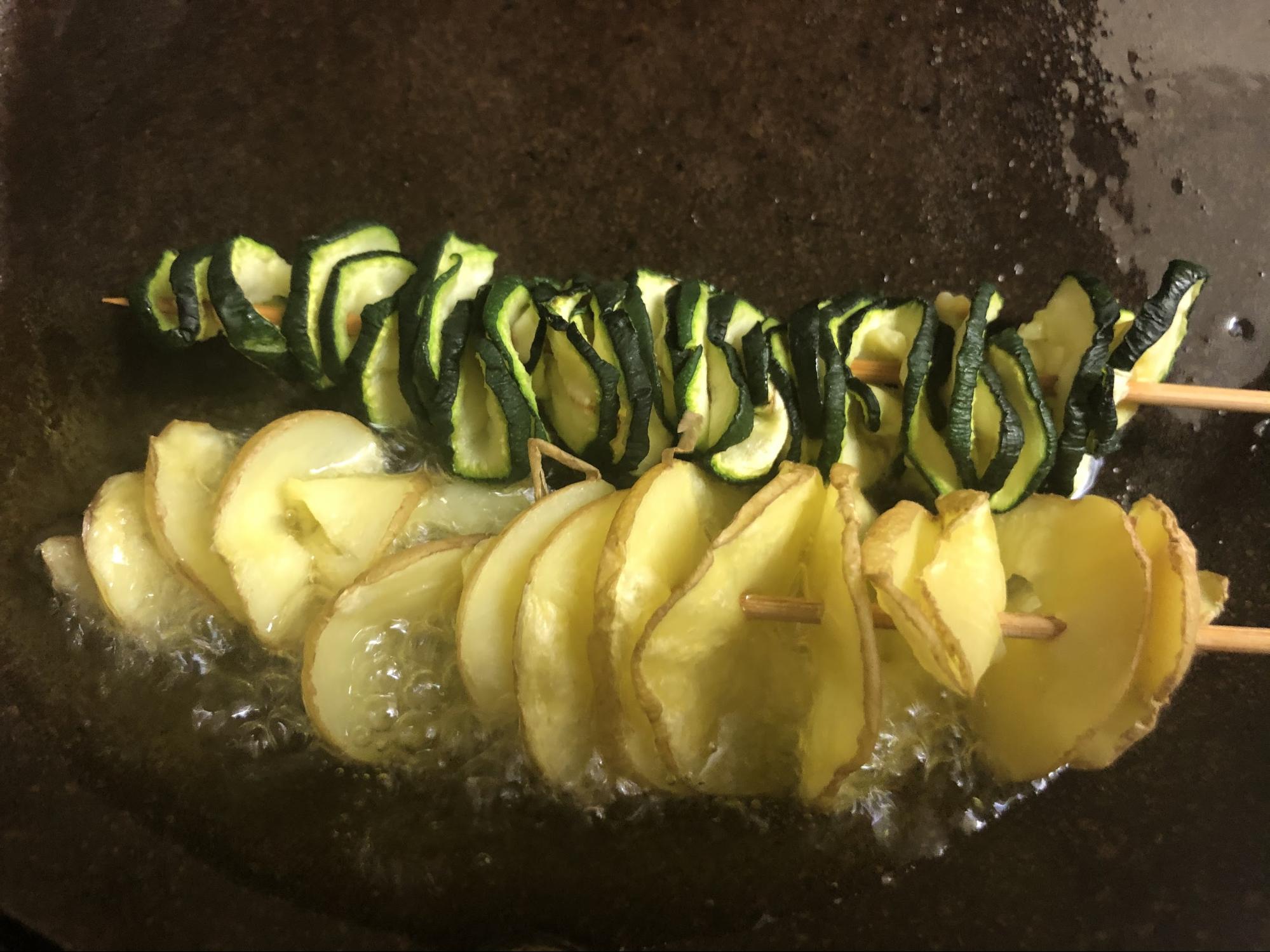 今回は揚げ焼きしました