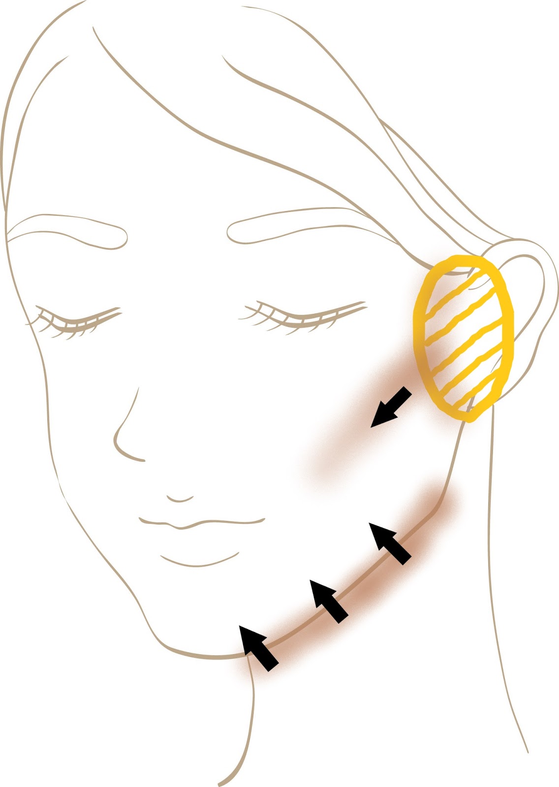 パウダータイプのシェーディング方法