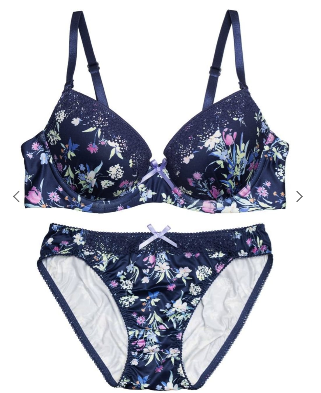 チュチュアンナ「つるっとアクアレルフルールブラセット」セール価格／1,100円 （画像：チュチュアンナ公式サイトより）