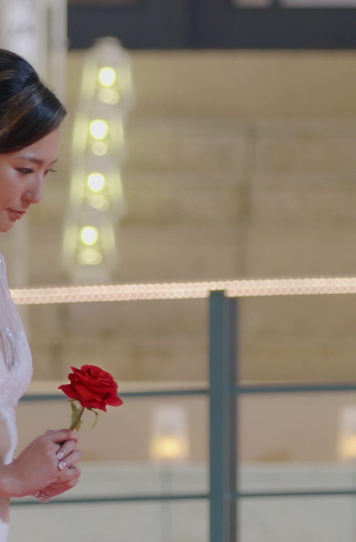 ローズセレモニーにのぞむ福田萌子さん