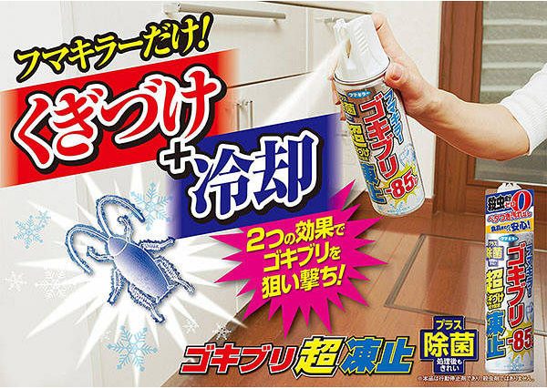 ゴキブリ超凍止ジェット 除菌プラス（フマキラー）LOHACO価格￥1,078 （税込）（画像：LOHACO販売ページより）