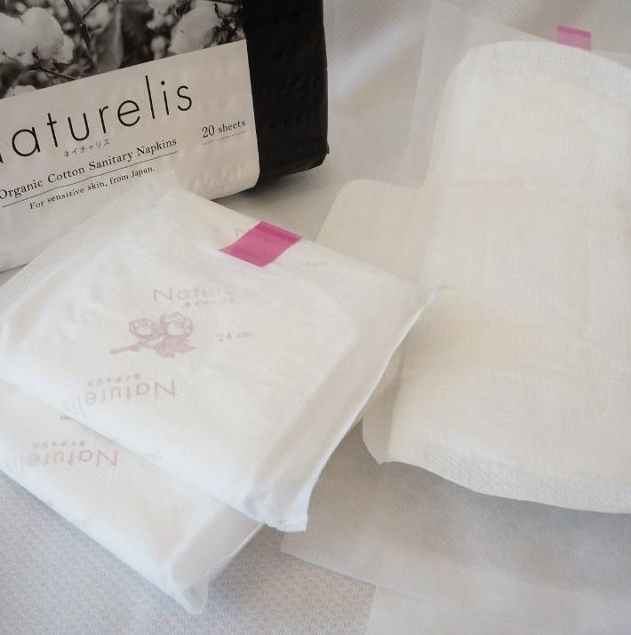 ネイチャリス「オーガニックコットンナプキン」（24㎝20個入／税込548円）