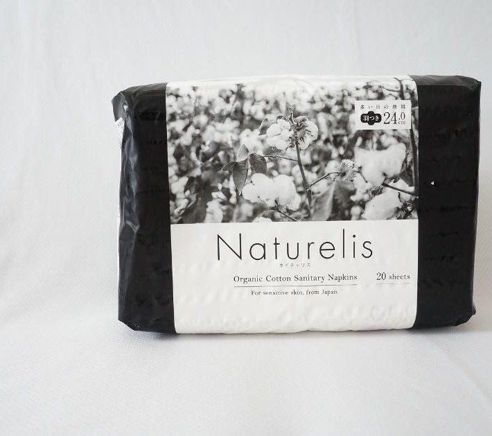 ネイチャリス「オーガニックコットンナプキン」（24㎝20個入／税込548円）
