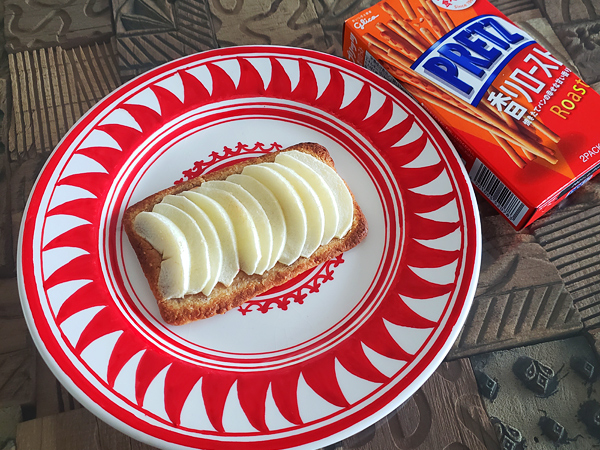 プリッツで作るアップルタルト