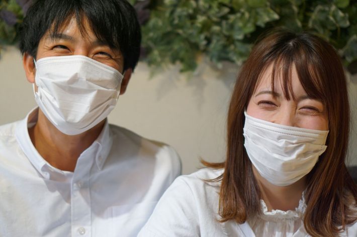 コロナ禍マスクカップル風邪男女
