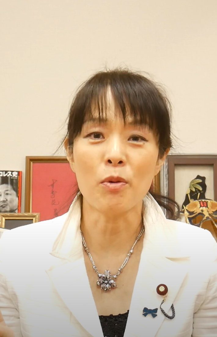 （画像：You Tube動画「【公式】杉田水脈です」より）