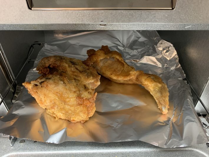 ケンタッキーフライドチキンをトースターに
