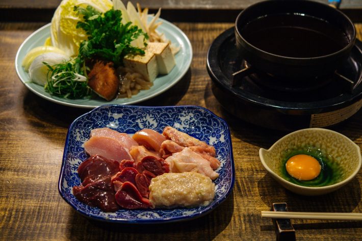 ゆるり屋「鉄鍋　鶏すき鍋」