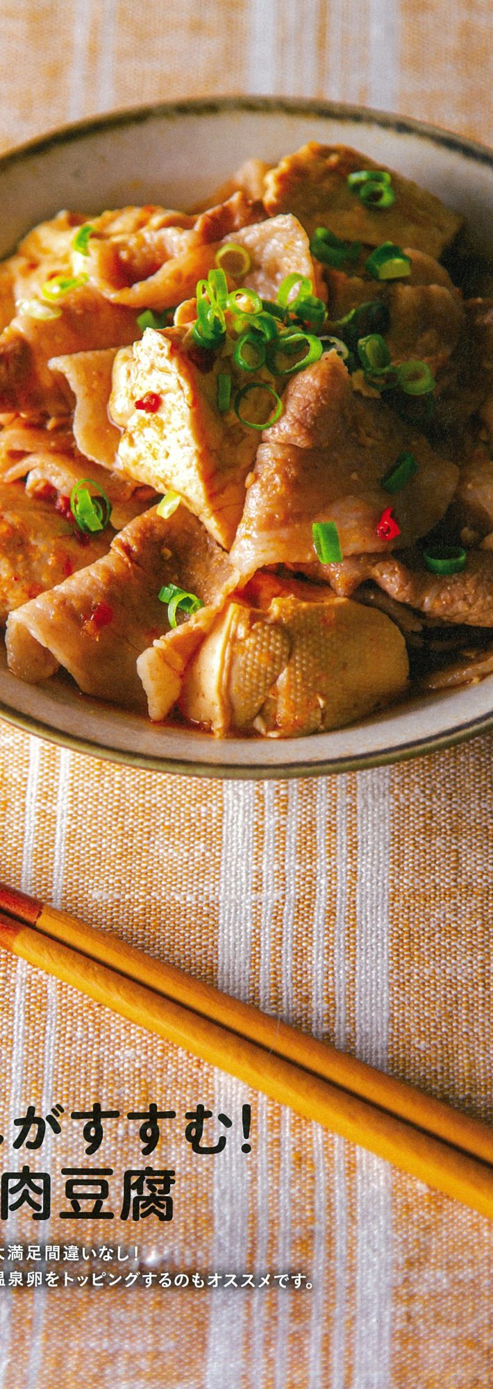 ☆ごはんがすすむピリ辛肉豆腐