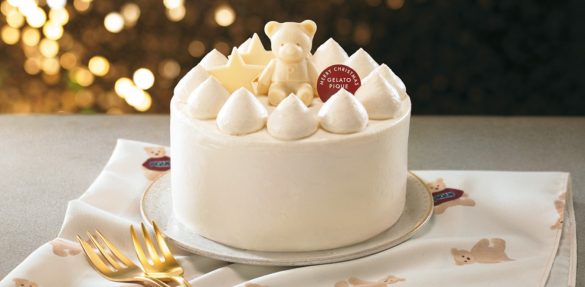 gelato pique ホワイトクリスマス ベアの紅茶ケーキ4号（画像：セブン-イレブン公式サイトより）