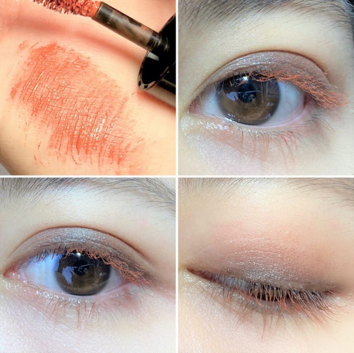 カラーマスカラ 02テラコッタの使用感・発色