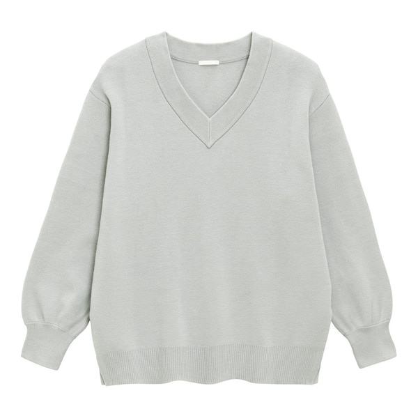 スウェットライクオーバーサイズニットチュニック