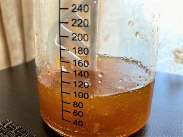 オイルも分離せず均等に混ざる