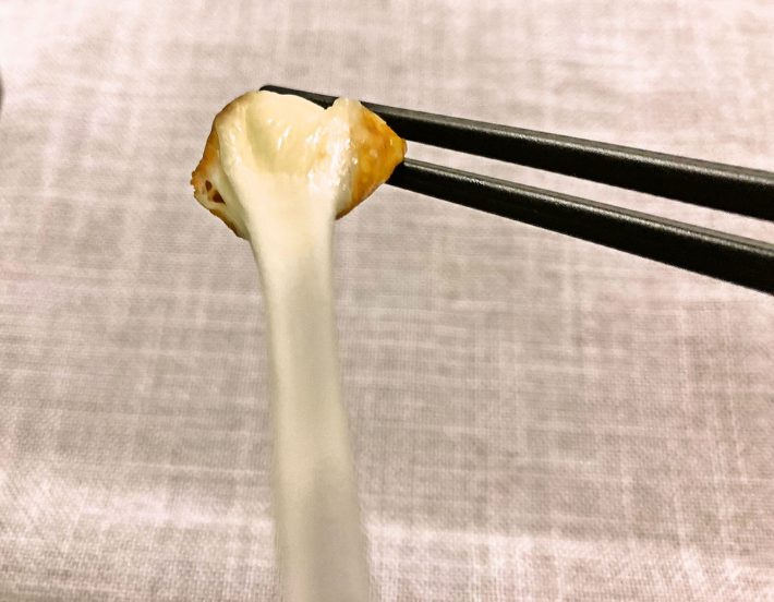 チーズがにゅーん