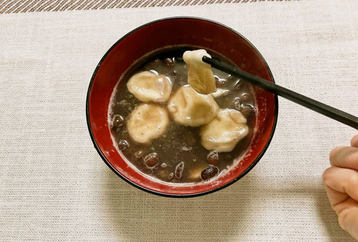 「さけるチーズしるこ」を作ってみました