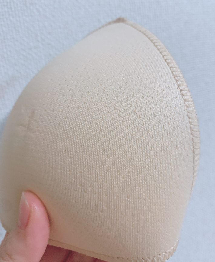 無印良品　脇に縫い目のないフライス編みブラジャー