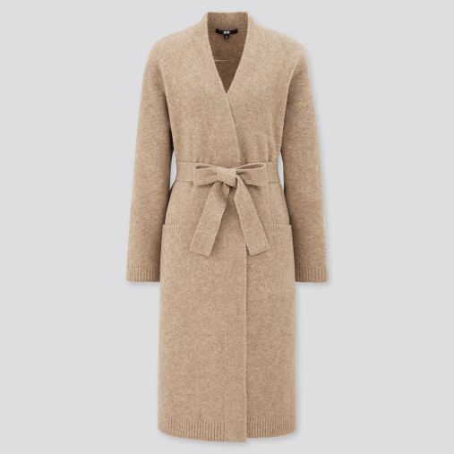 スフレヤーンベルテッドロングニットコート／1,990円（税別）