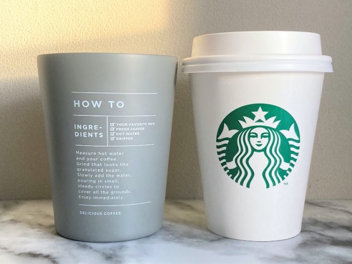スターバックスの対応サイズ