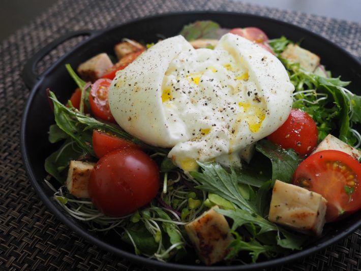 オリーブオイルとるレモンペッパーで味付け