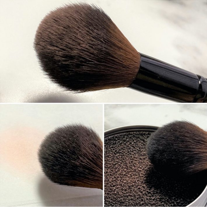 チークブラシの汚れもリセットできる