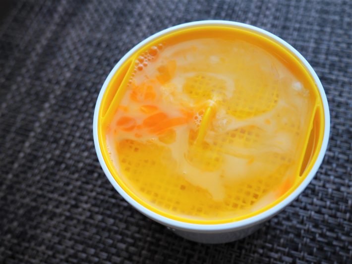 2人分で作ると容器いっぱいの量になる