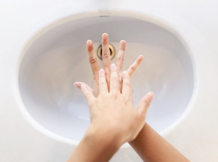 水だけで手洗い