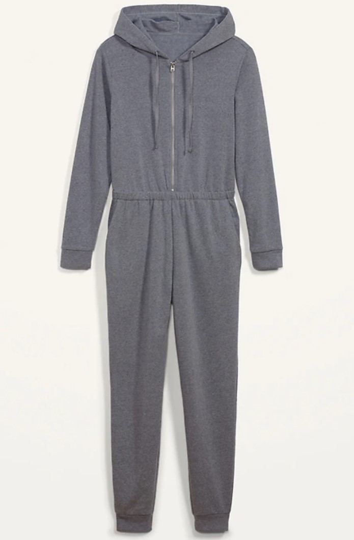 Cozy Zip-Front Hoodie Jumpsuit for Women（画像：オールドネイビー　オンラインストアより）