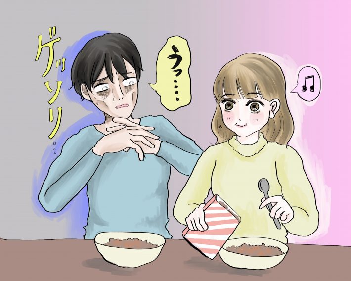 夫婦でオートミール生活