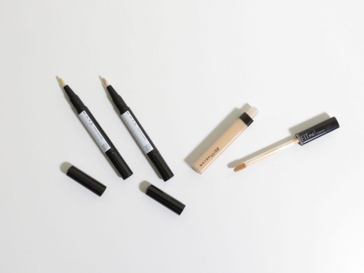 ケイト フェイスリメイクコンシーラー／KATE　フィットミー コンシーラー／メイベリン ニューヨーク（¥1,000）