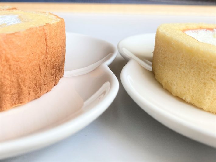 2つのロールケーキを食べ比べ！